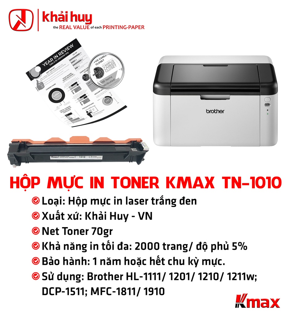 HỘP MỰC IN TONER KMAX TN-1010