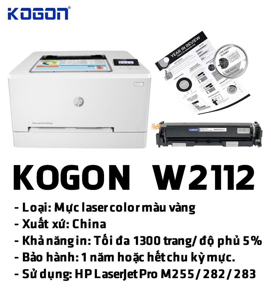 HỘP MỰC IN LASER KOGON W2112