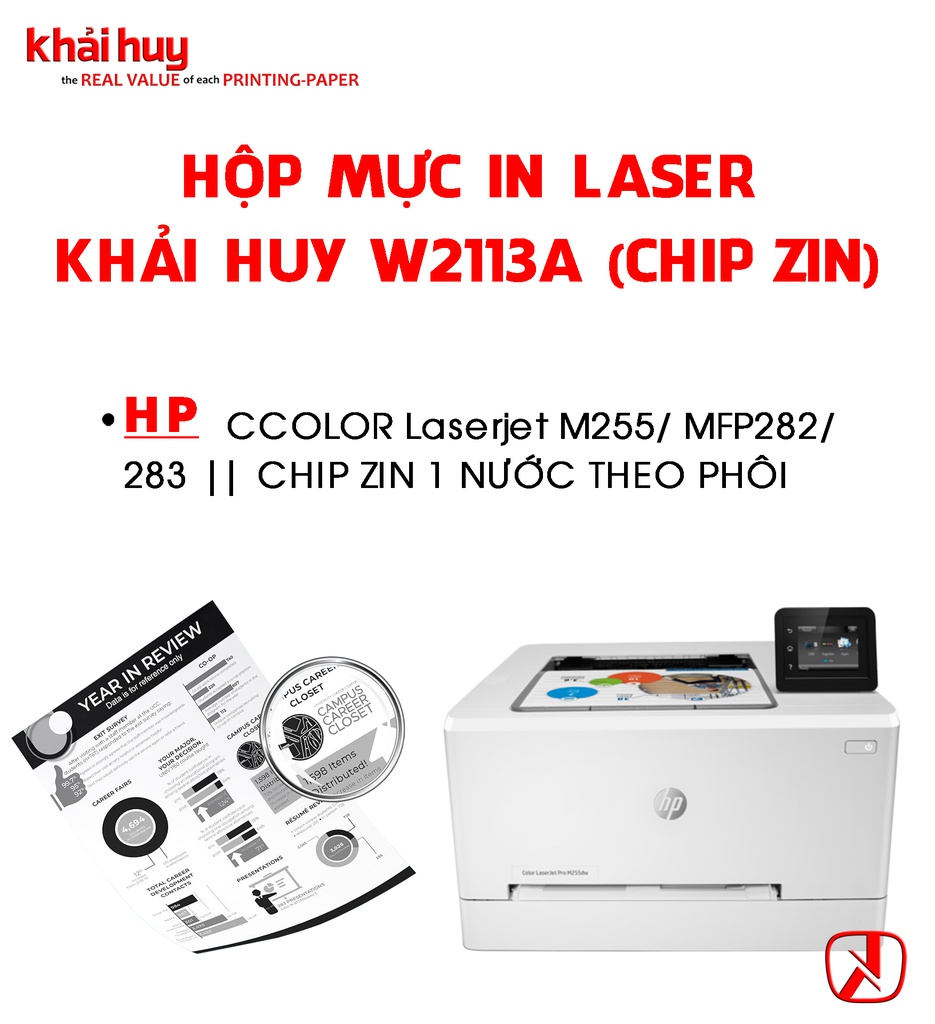 HỘP MỰC IN LASER KHẢI HUY W2113A (CHIP ZIN)