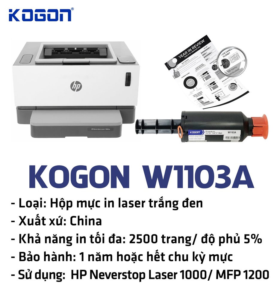 HỘP MỰC IN TONER KOGON W1103A