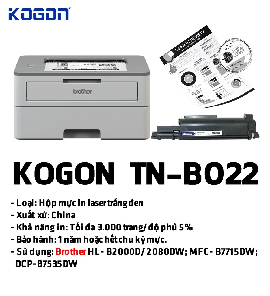 HỘP MỰC IN TONER KOGON TN-B022