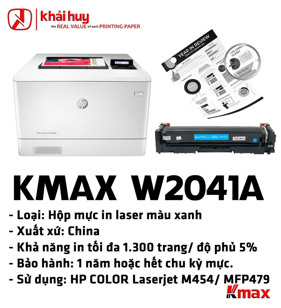 HỘP MỰC IN LASER KMAX W2041A (CÓ CHIP)