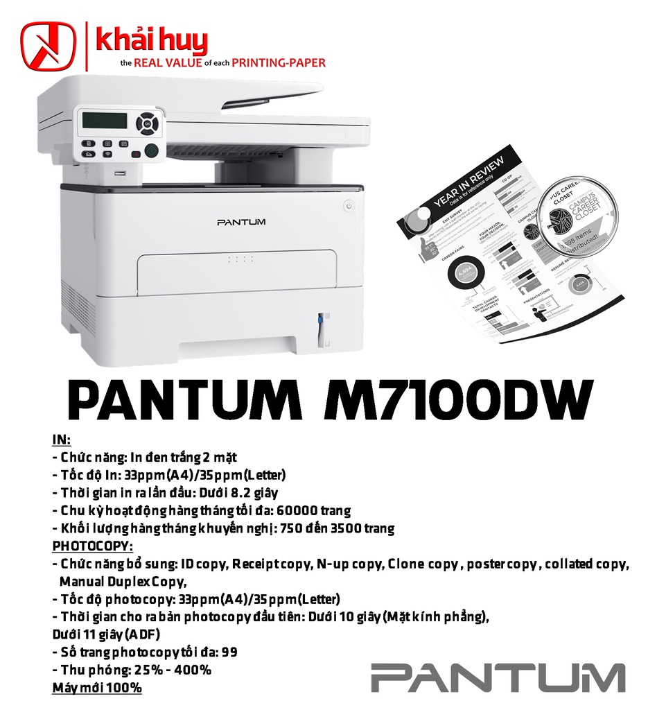 MÁY IN LASER PANTUM M7100DW