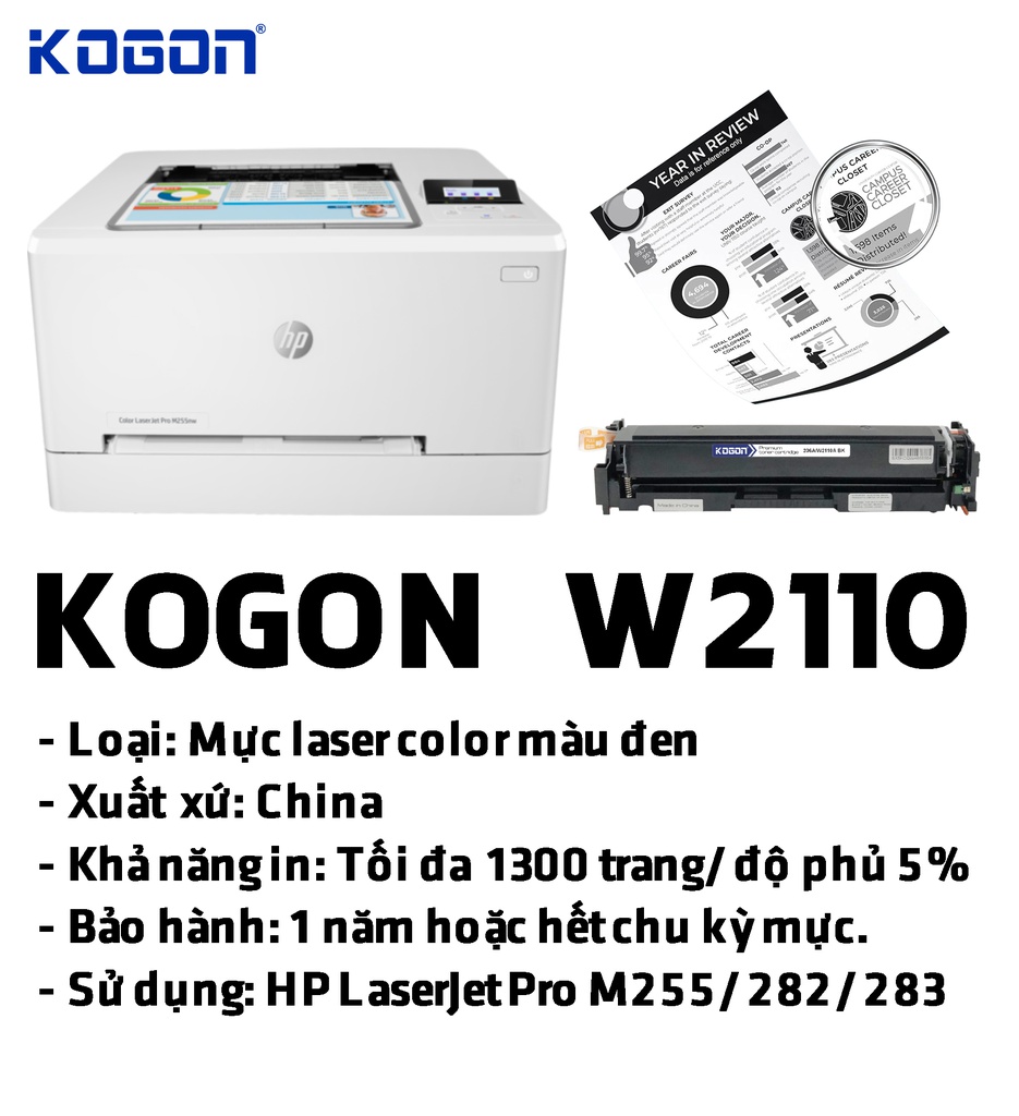 HỘP MỰC IN LASER KOGON W2110