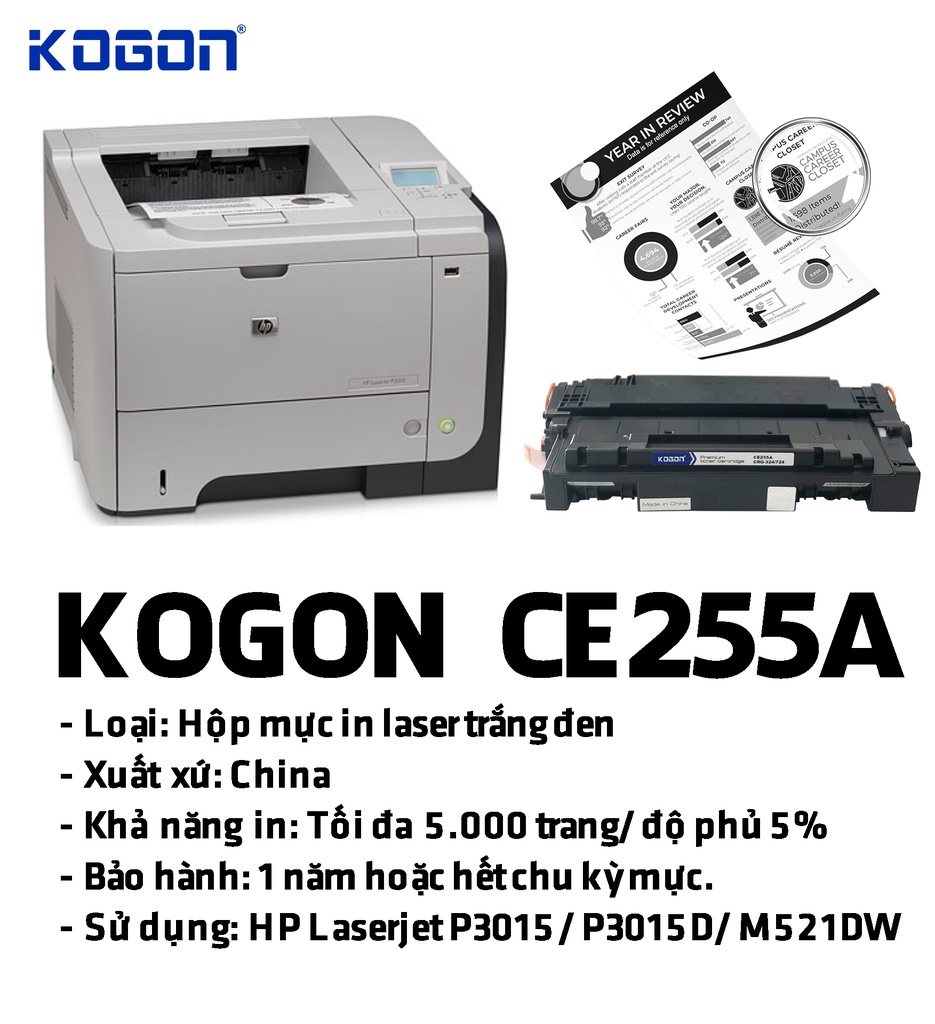 HỘP MỰC IN LASER KOGON CE255A