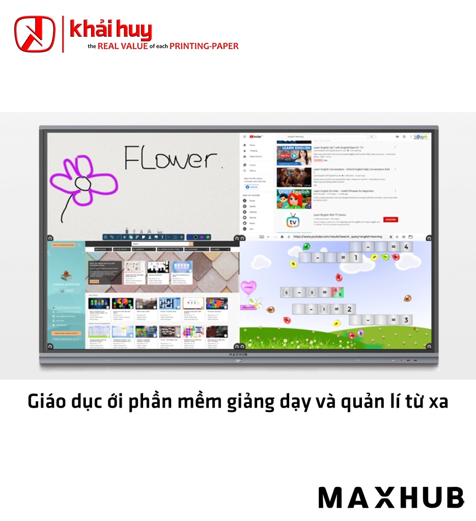 MÀN HÌNH TƯƠNG TÁC GIÁO DỤC MAXHUB E7520