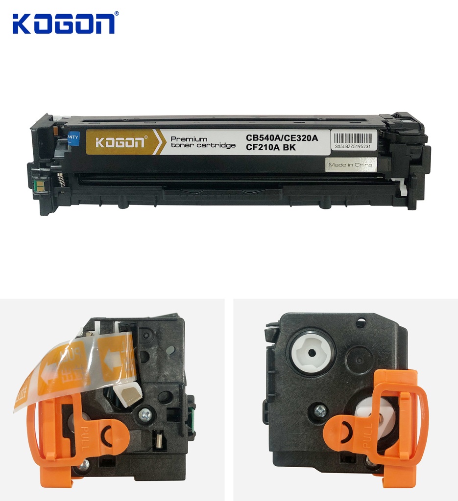 Hộp mực in laser KOGON PLATINUM CB540A/CE320A/CF210A Universal (2.2K, black, có chíp) - Dùng cho máy CP1215/ 1510/ 1518