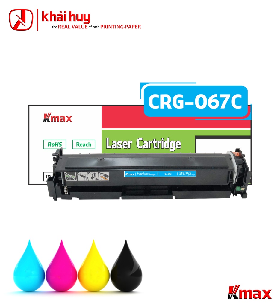 HỘP MỰC IN LASER KMAX CRG-067C (CÓ CHIP)