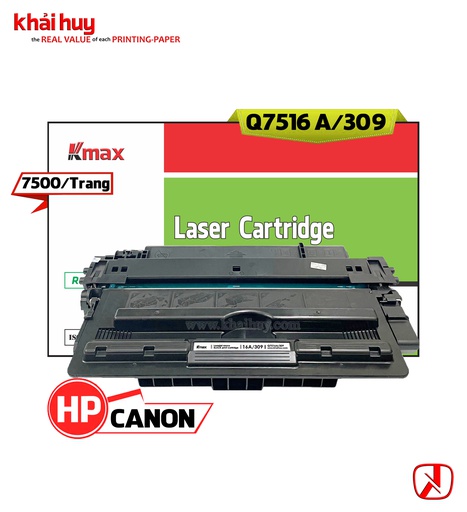 [HMUCLSR155/110] HỘP MỰC IN LASER KMAX Q7516A/ 309