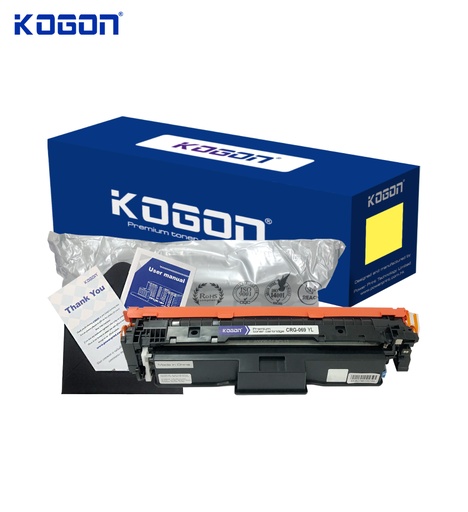 [HMUCLSR1561/411] Hộp mực in laser KOGON CRG-069Y (1.9K, cyan, có chíp) - Dùng cho máy LBP 674cx/ 673cdw